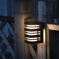 ILUMINAT EXTERIOR LED - Reduceri Felinar Iluminat Exterior Perete Negru Solar LZ23456 Promotie